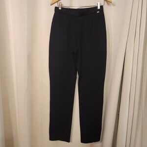St. John Sport Santana Pant Knit Women's Small Black Straight Pull On